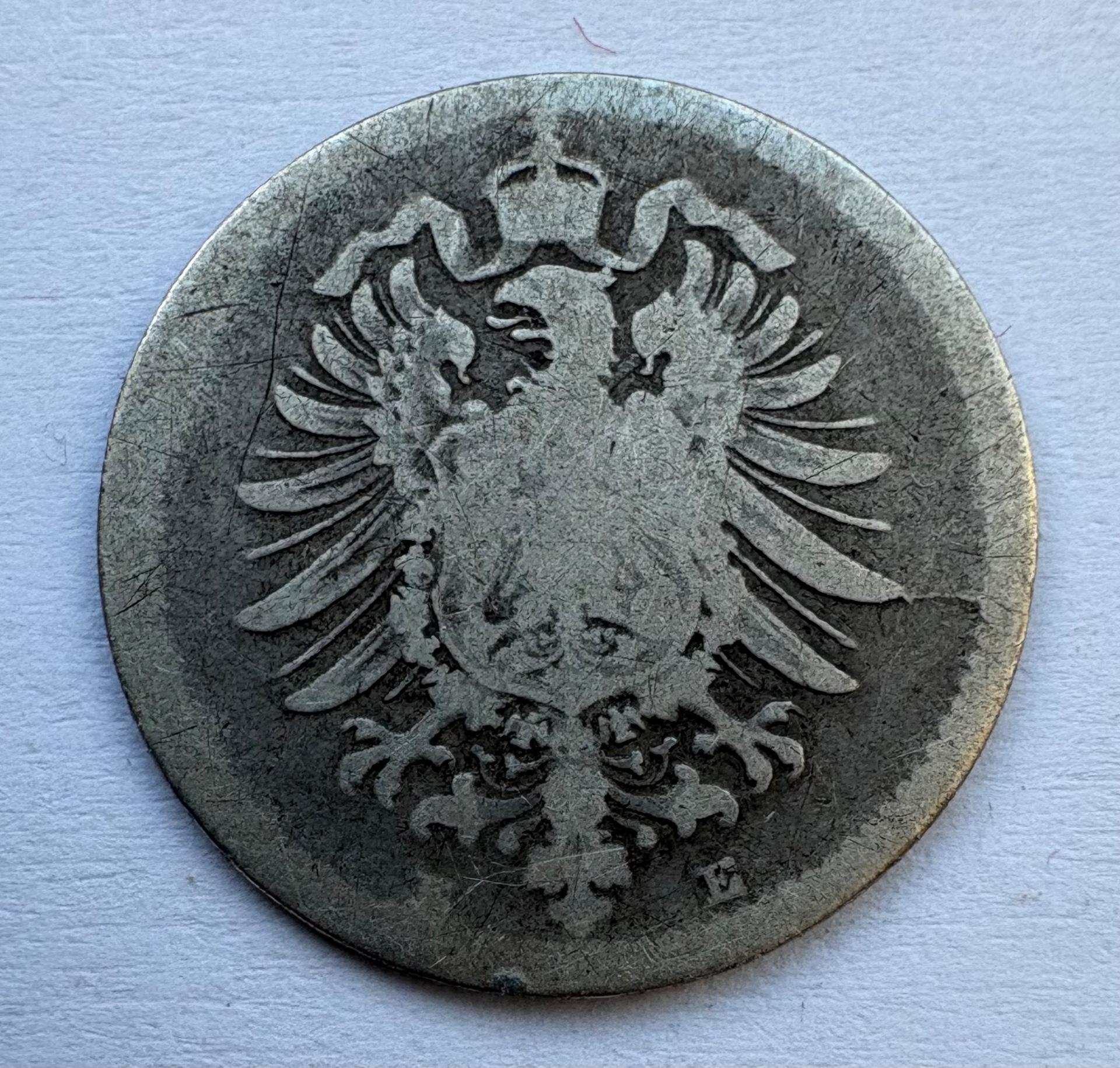 Vokietija 20 pf 1875 E