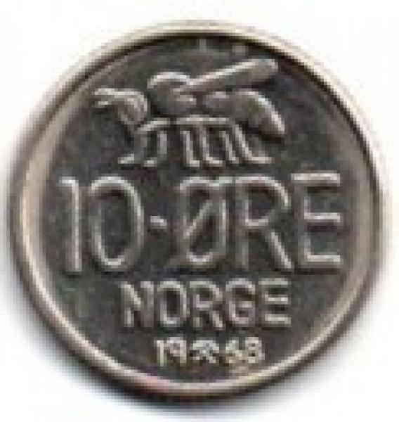 Norvegija. 10 erių ( 1972 ) XF+