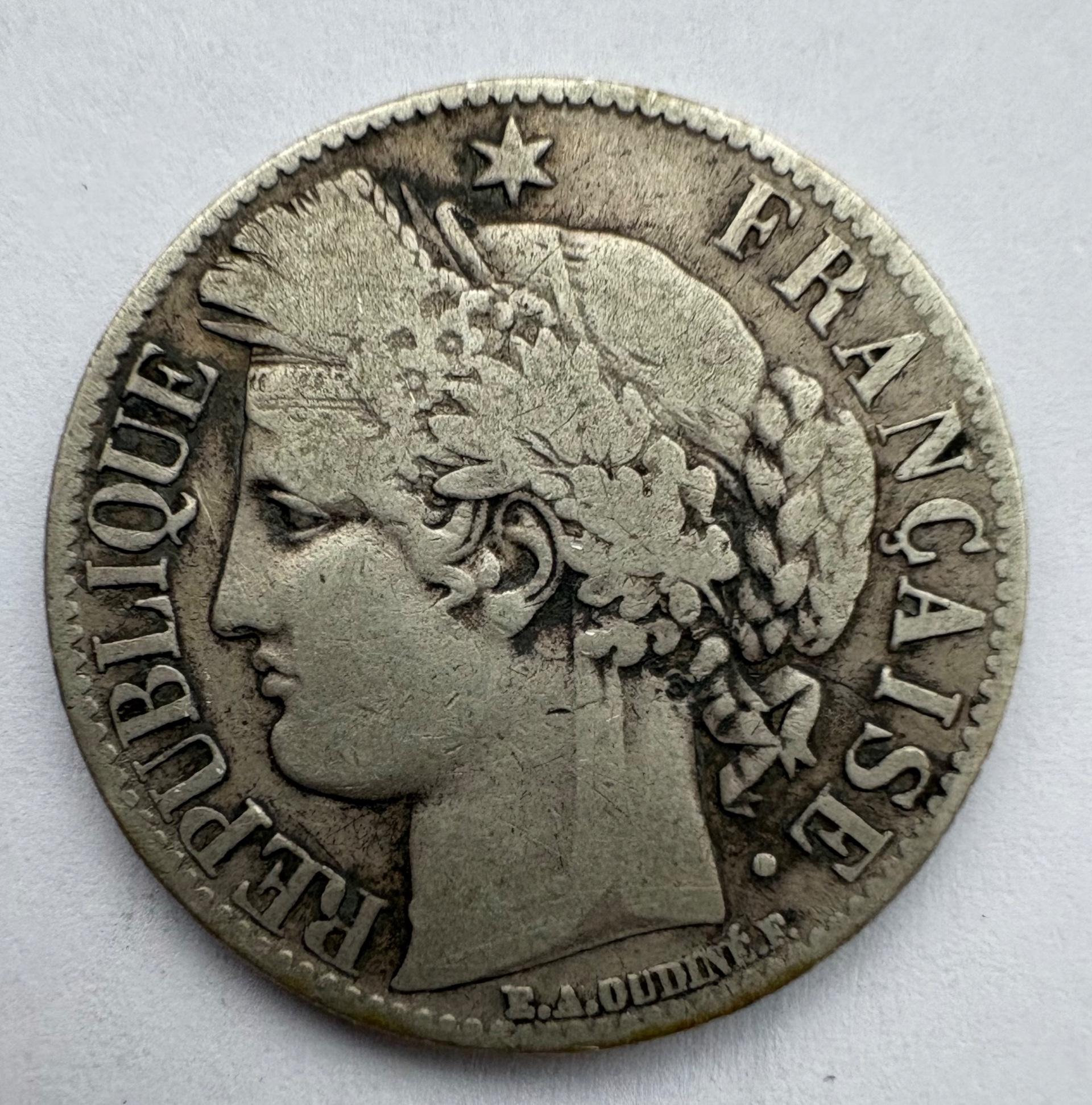 Prancūzija 1 Fr 1872