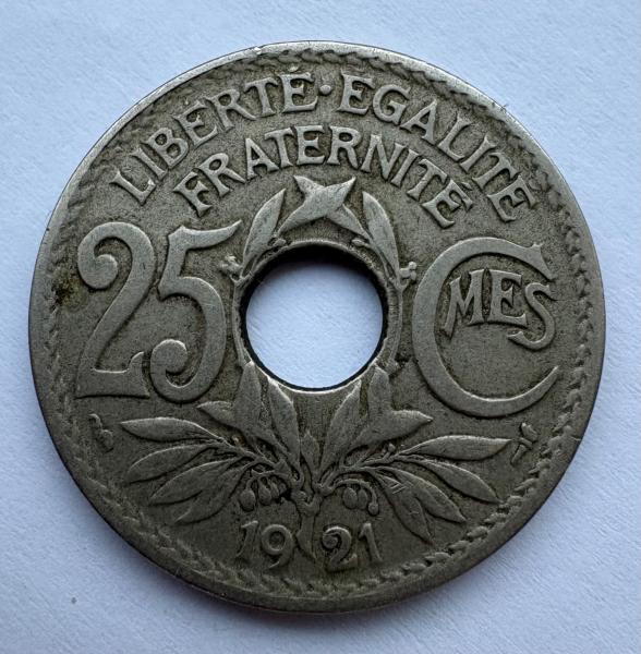 Prancūzija 25 c 1921