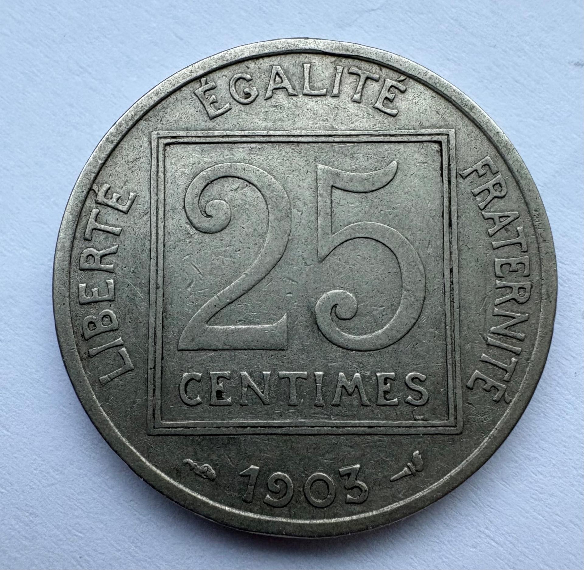 Prancūzija 25 c 1903