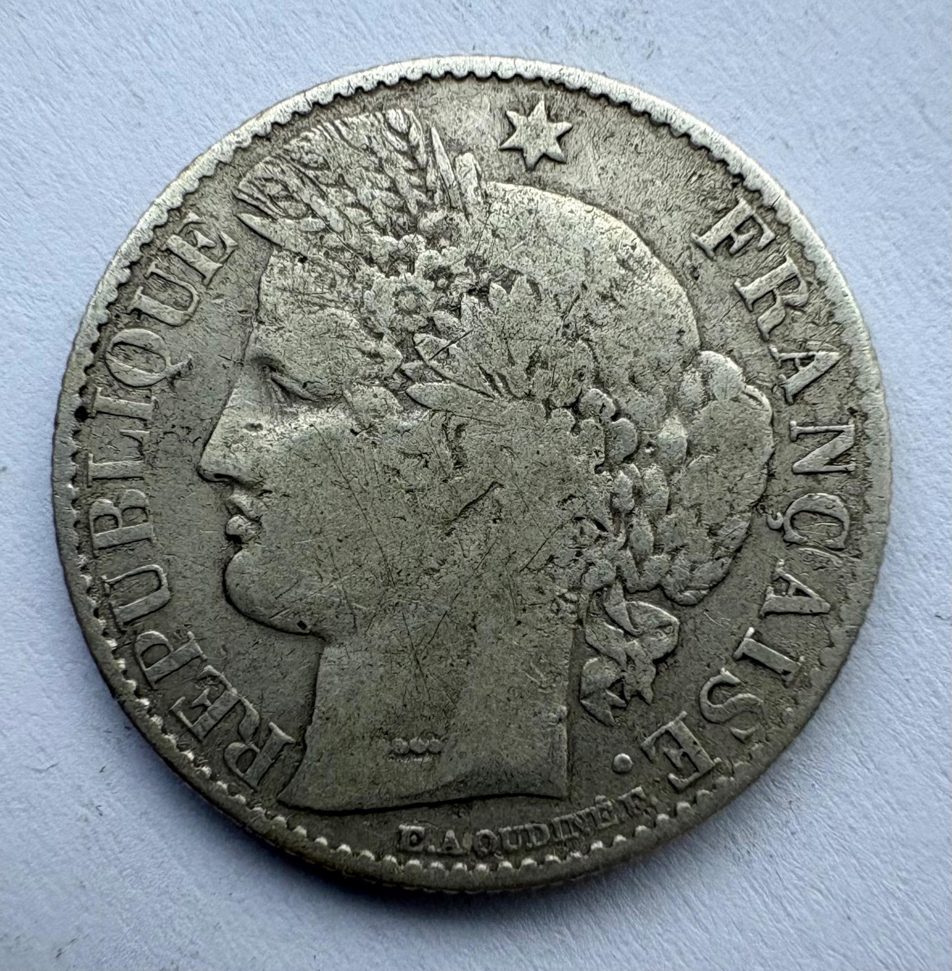 Prancūzija 50 c 1888