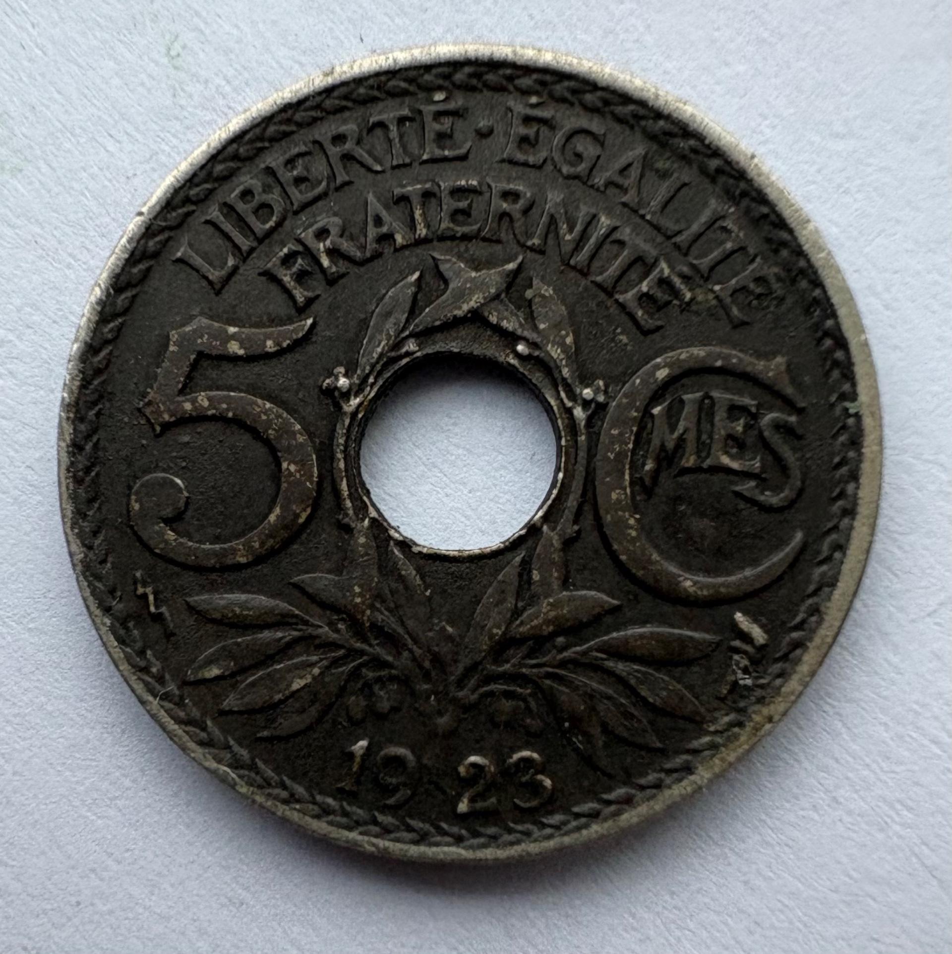 Prancūzija 5 c 1923