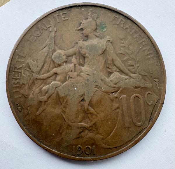 Prancūzija 10 c 1901