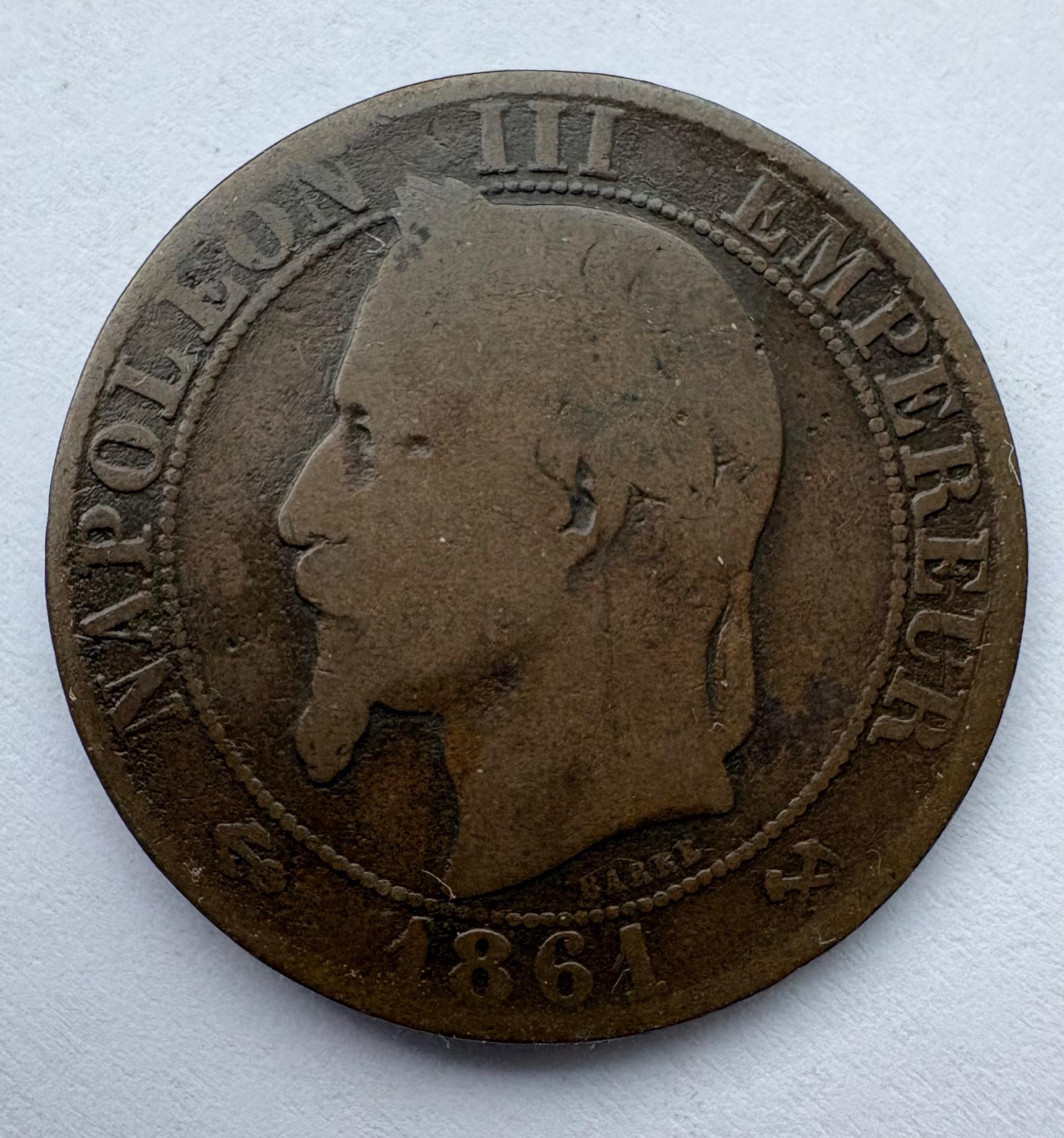 Prancūzija 5 c 1861