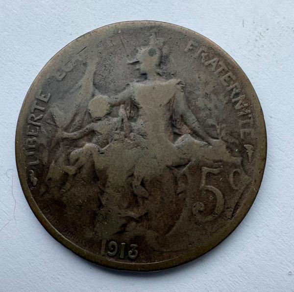 Prancūzija 5 c 1913