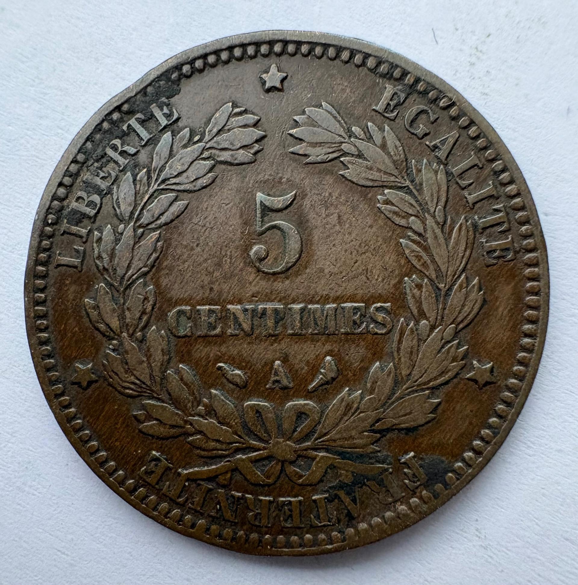 Prancūzija 5 c 1897