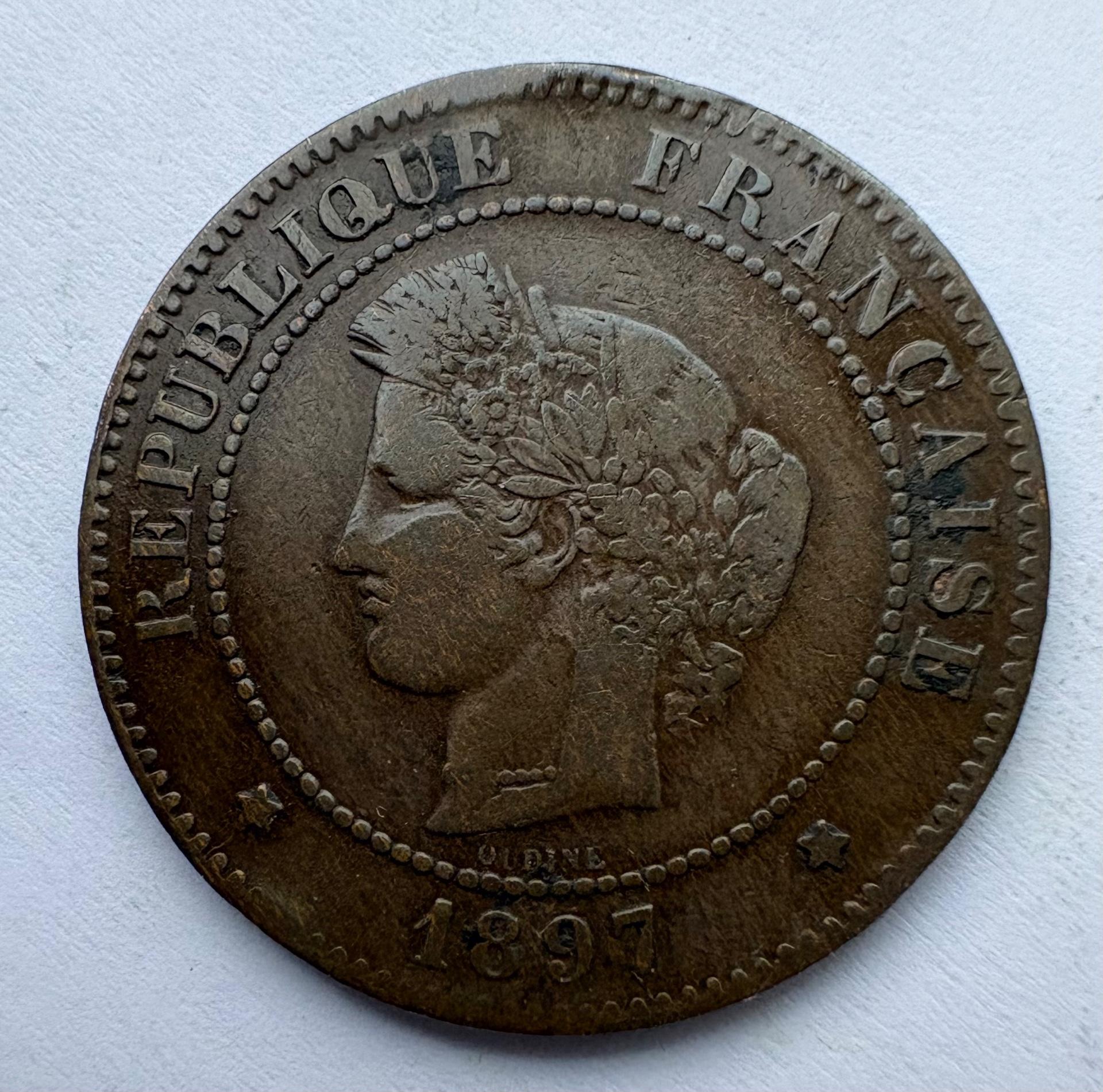 Prancūzija 5 c 1897