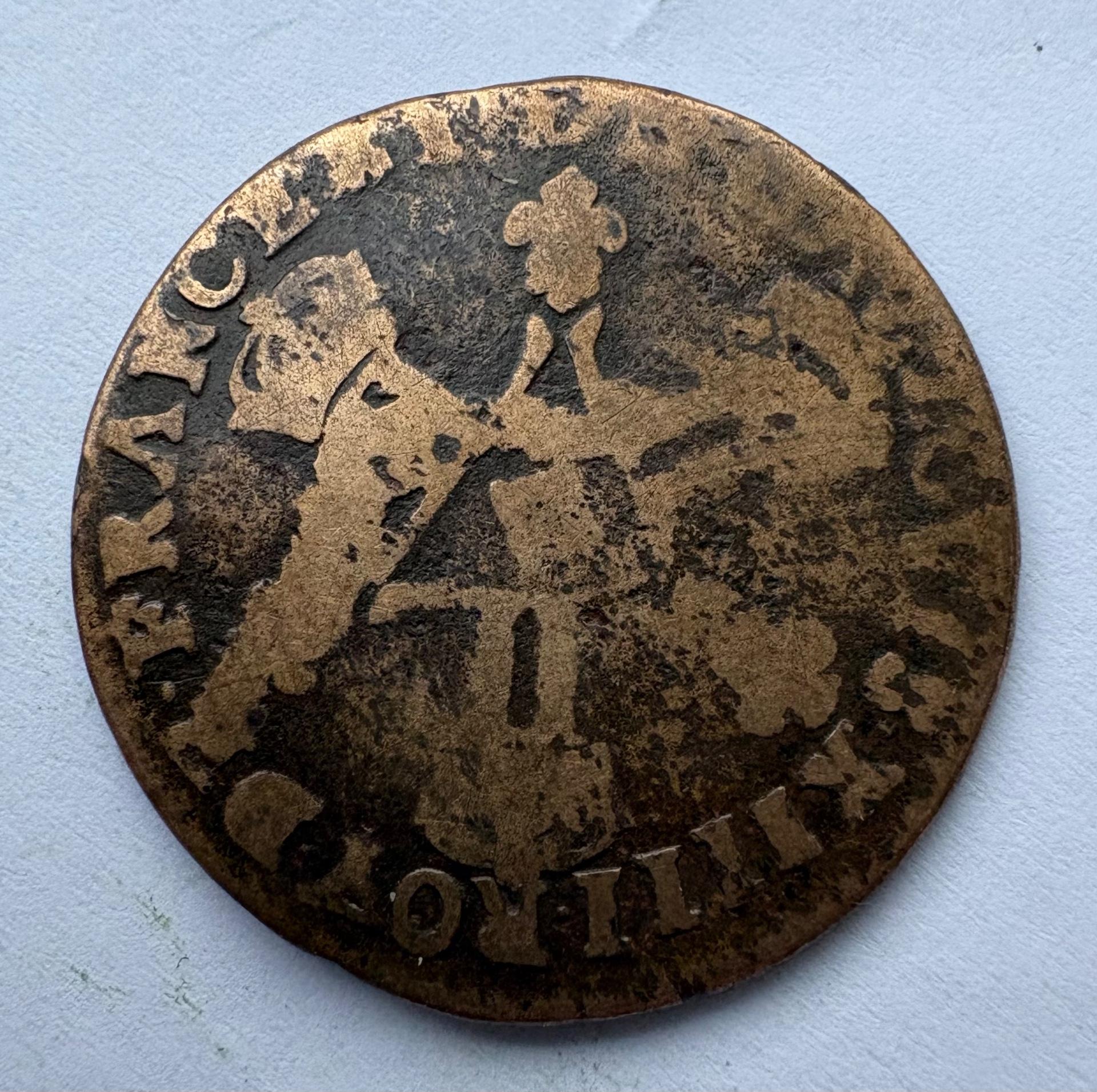 Prancūzija 6 deniers 1711