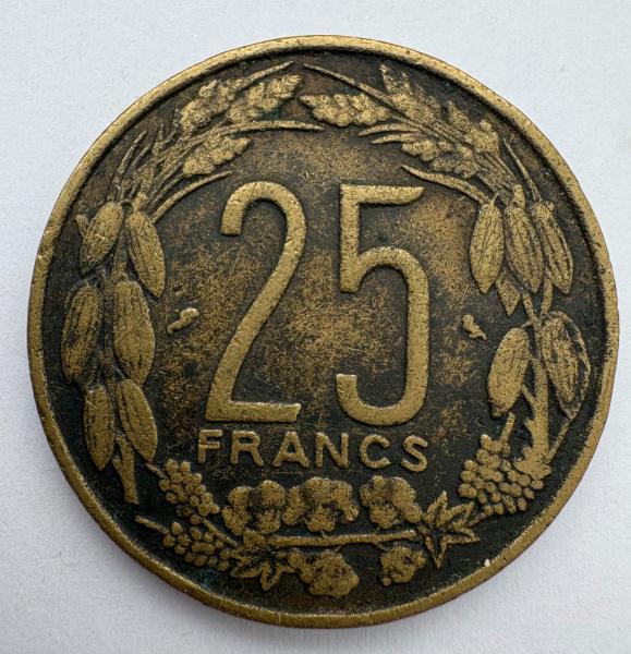 Kamerūnas 25 frankai 1972