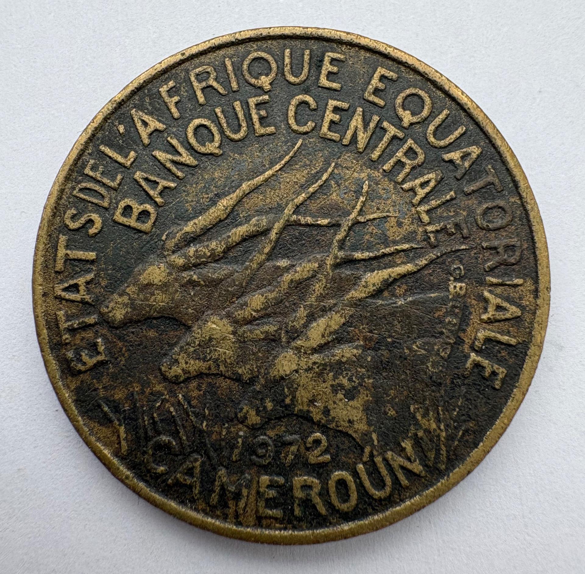 Kamerūnas 25 frankai 1972