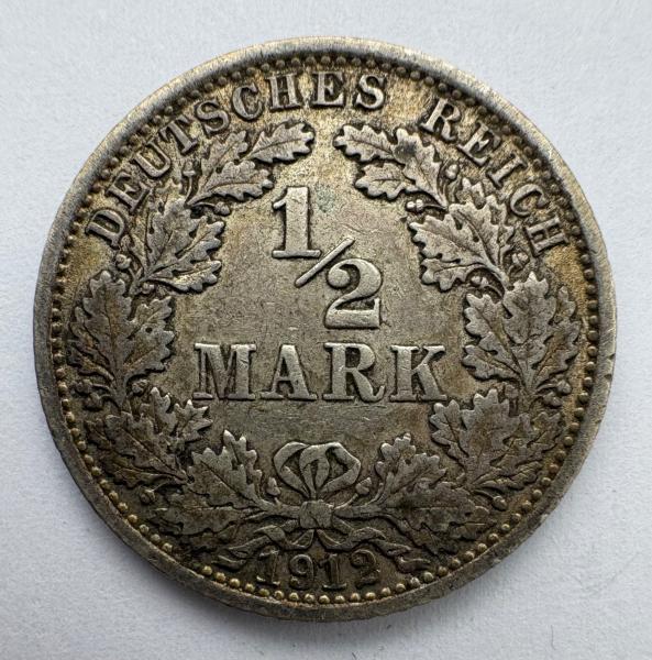 Vokietija 1/2 M 1912 A