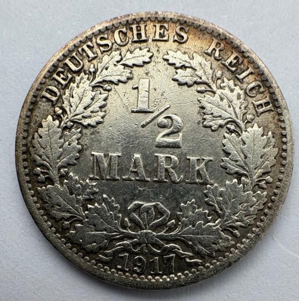 Vokietija 1/2 M 1917 A