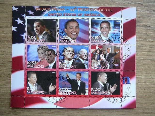 s346 Prezidentas B.Obama Malavis 2008 antsp. #
