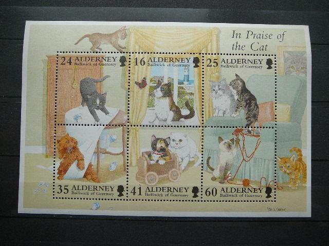 Alderney 1996 Kates svarus #uk 1