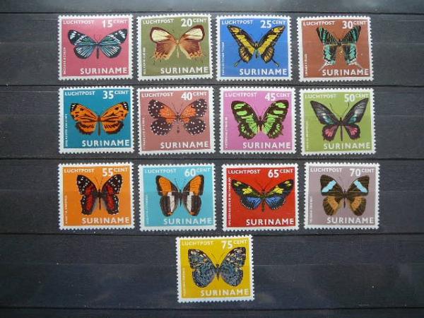 Drugeliai Surinamas 1972 svarus #58