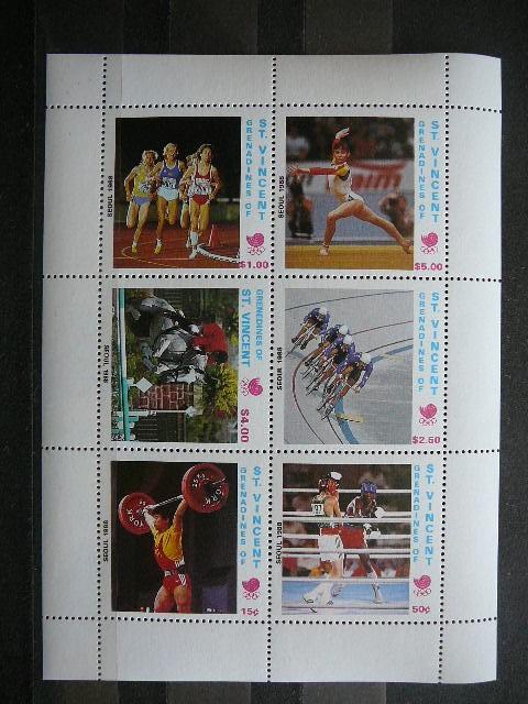 St.Vincent 1988 Olimpines vasaros svarus #51