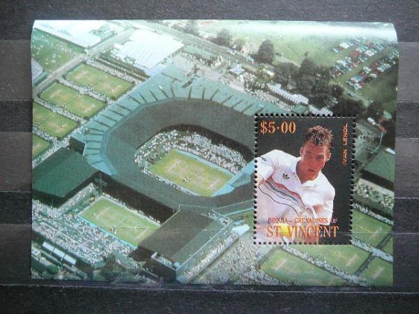 St.Vincent 1988 Tenisas I.Lendl svarus #