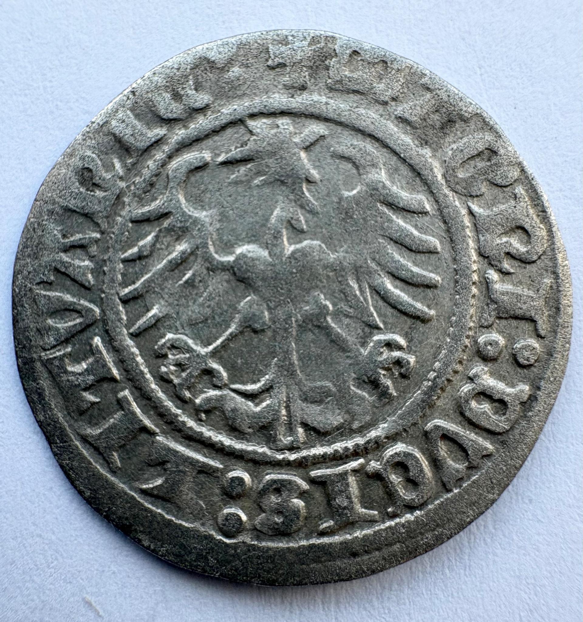 Žygimanto Senojo 1512 pusgrašis 