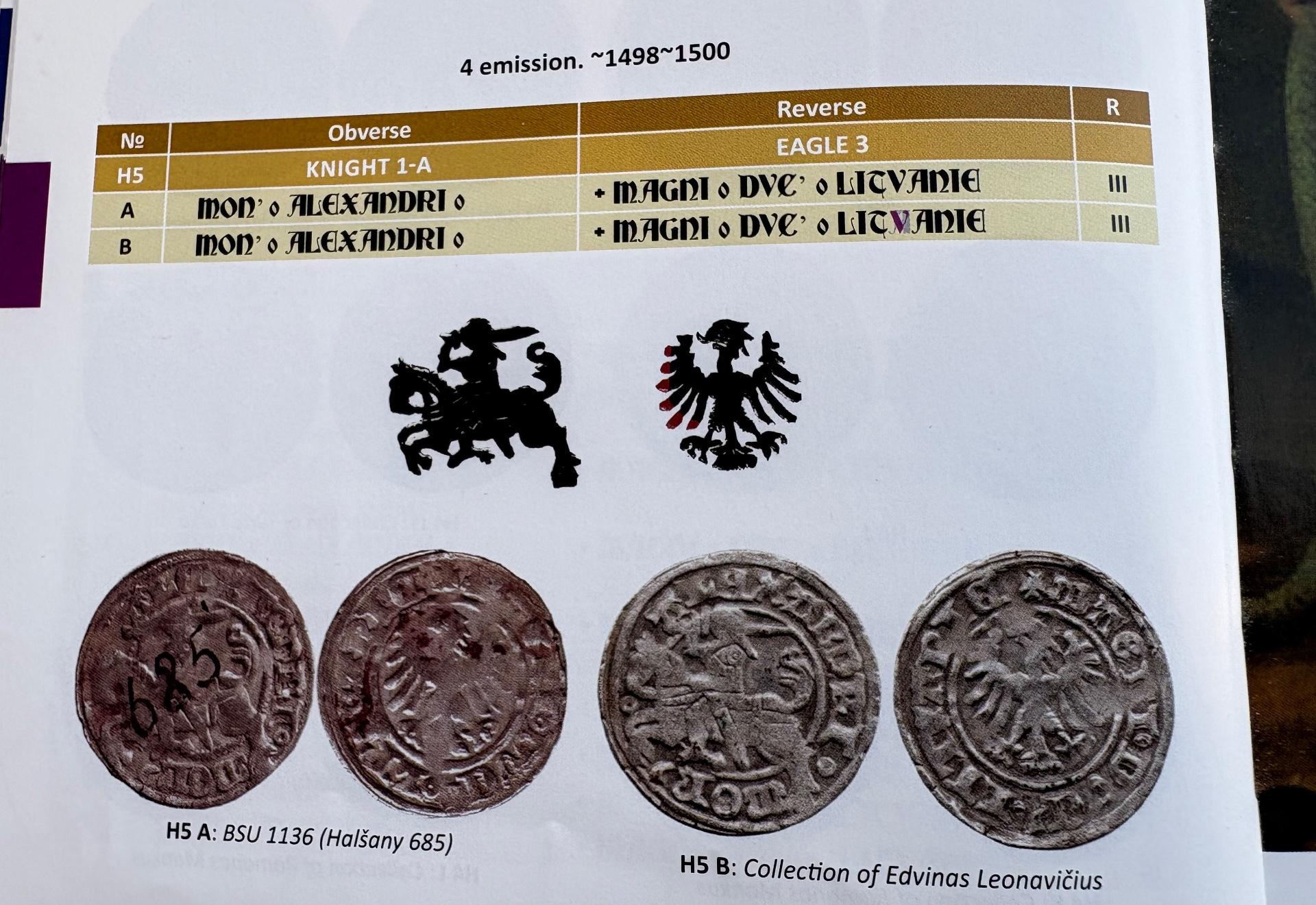 Aleksandro Jogailaičio 1495-1506 pusgrašis 