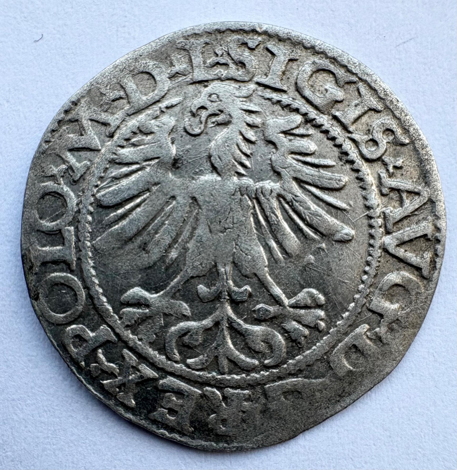 Žygimanto Augusto 1565 pusgrašis 