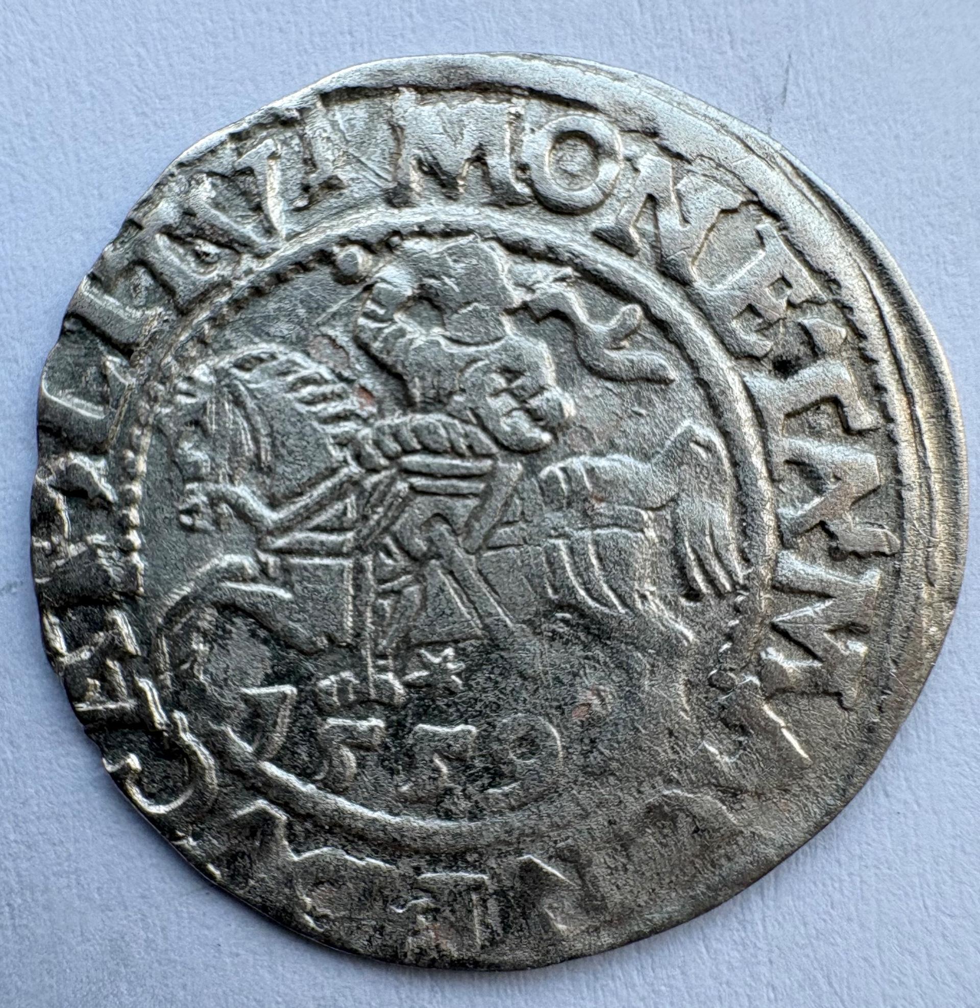 Žygimanto Augusto 1559 pusgrašis 