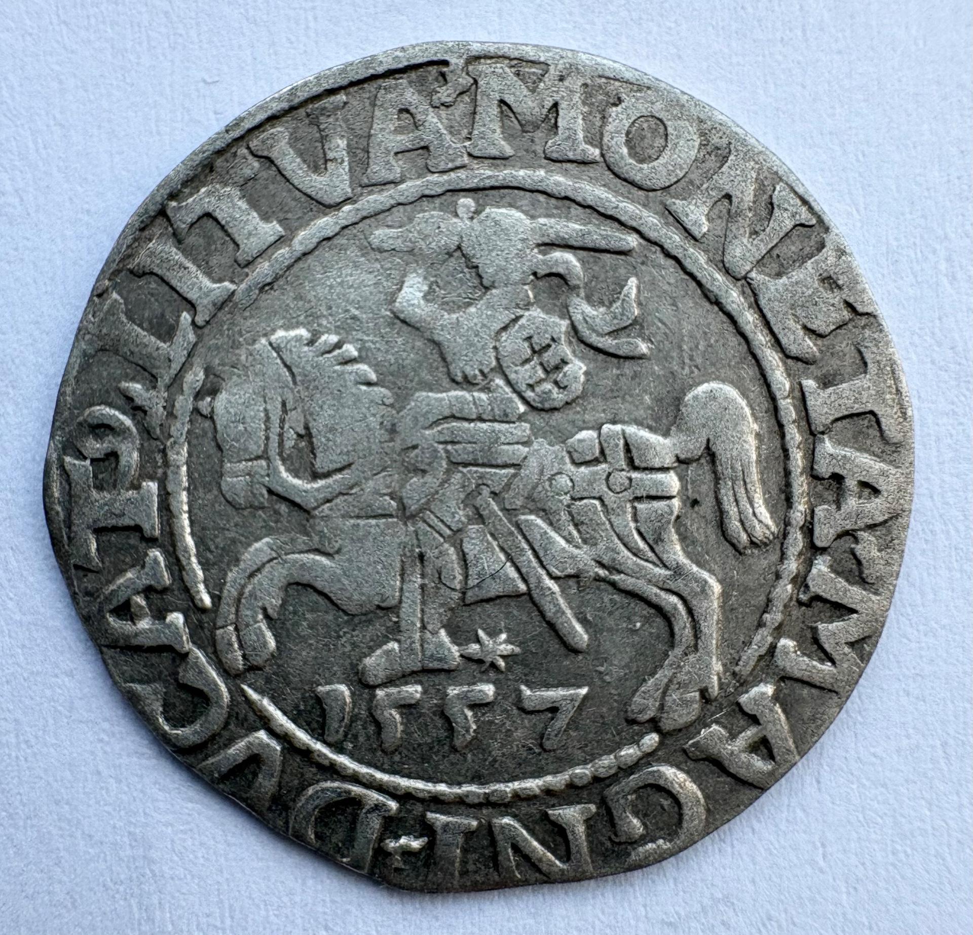 Žygimanto Augusto 1557 pusgrašis 