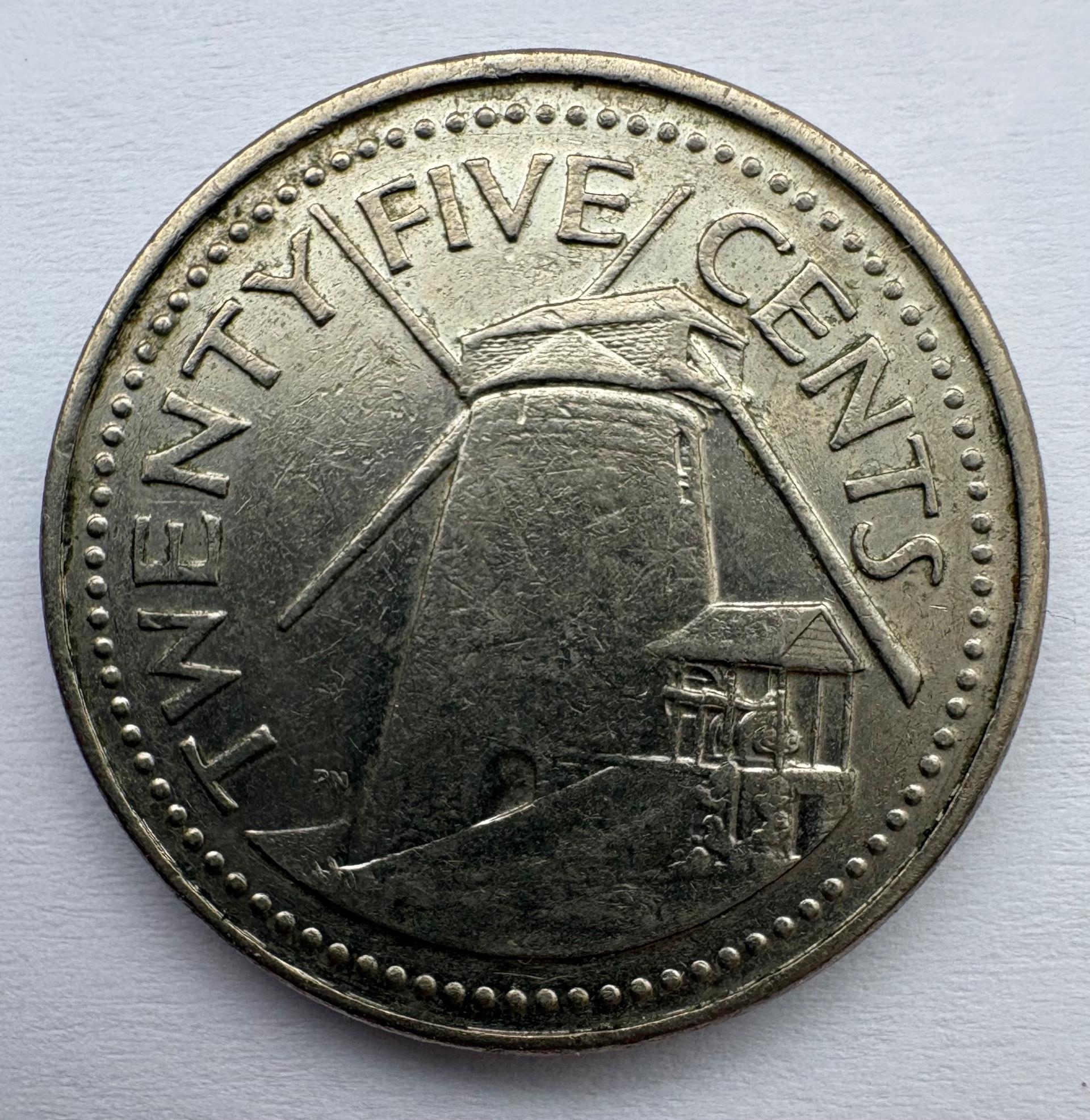 Barbadosas 25 c 1990