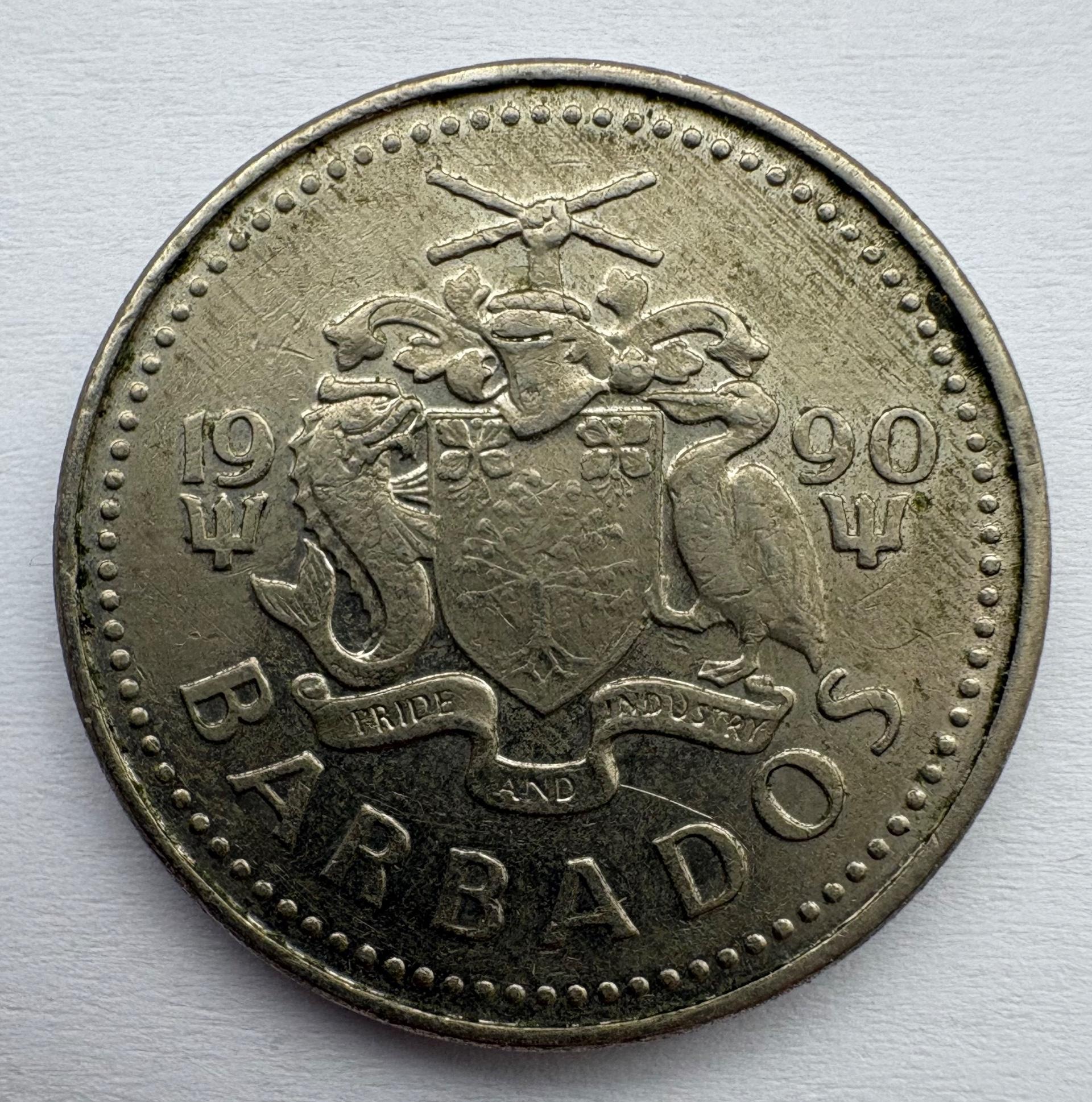 Barbadosas 25 c 1990