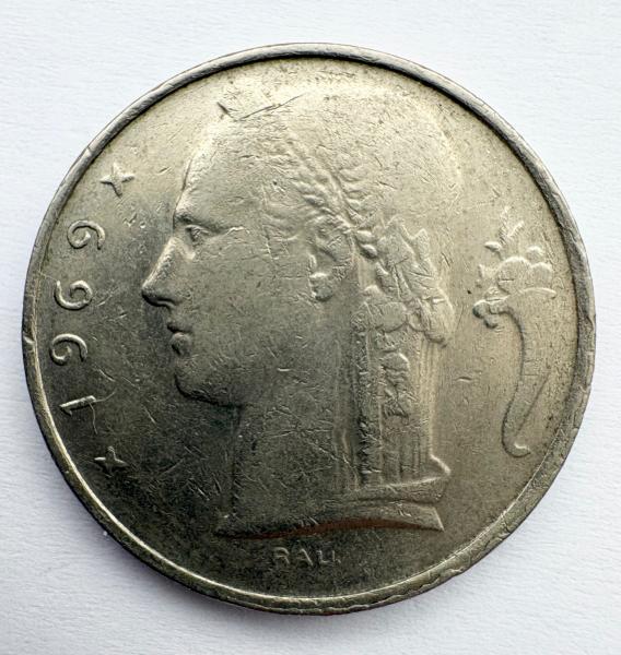 Belgija 5 Fr 1969