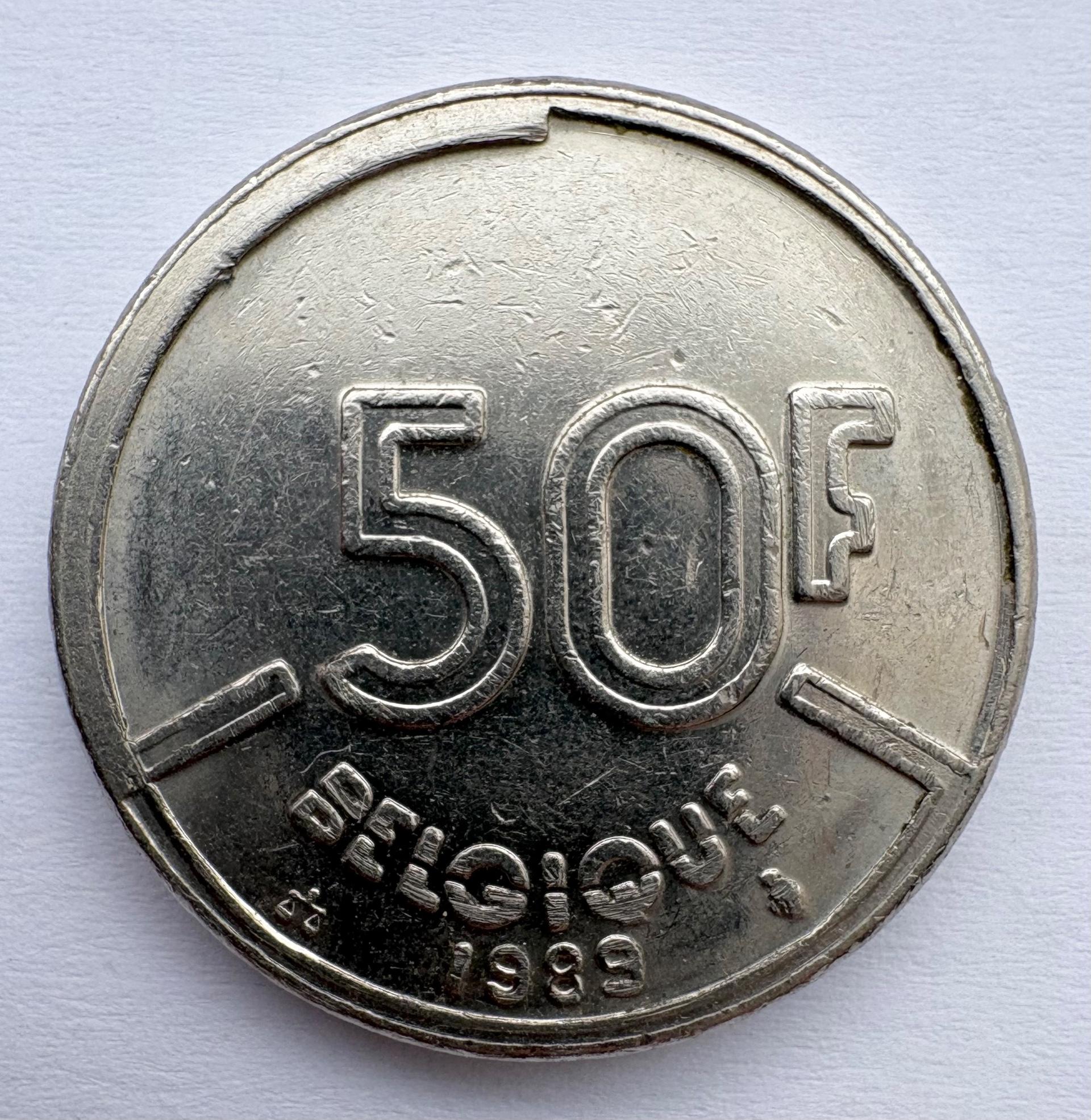 Belgija 50 Fr 1989