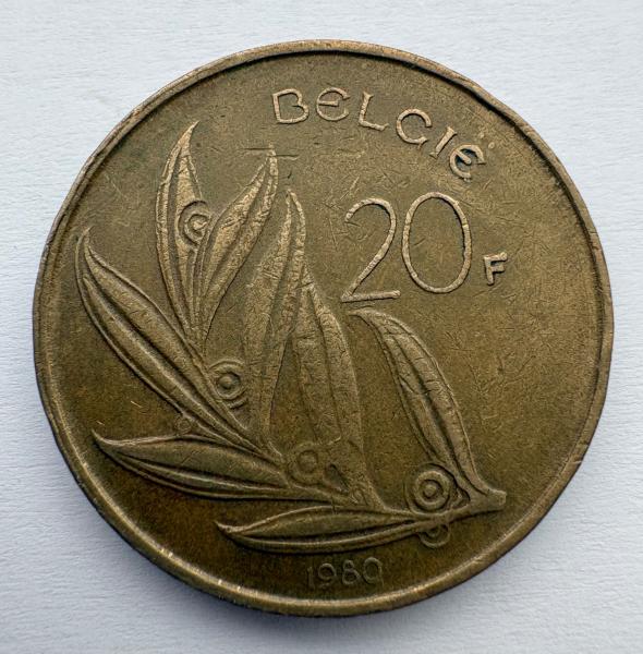 Belgija 20 Fr 1980