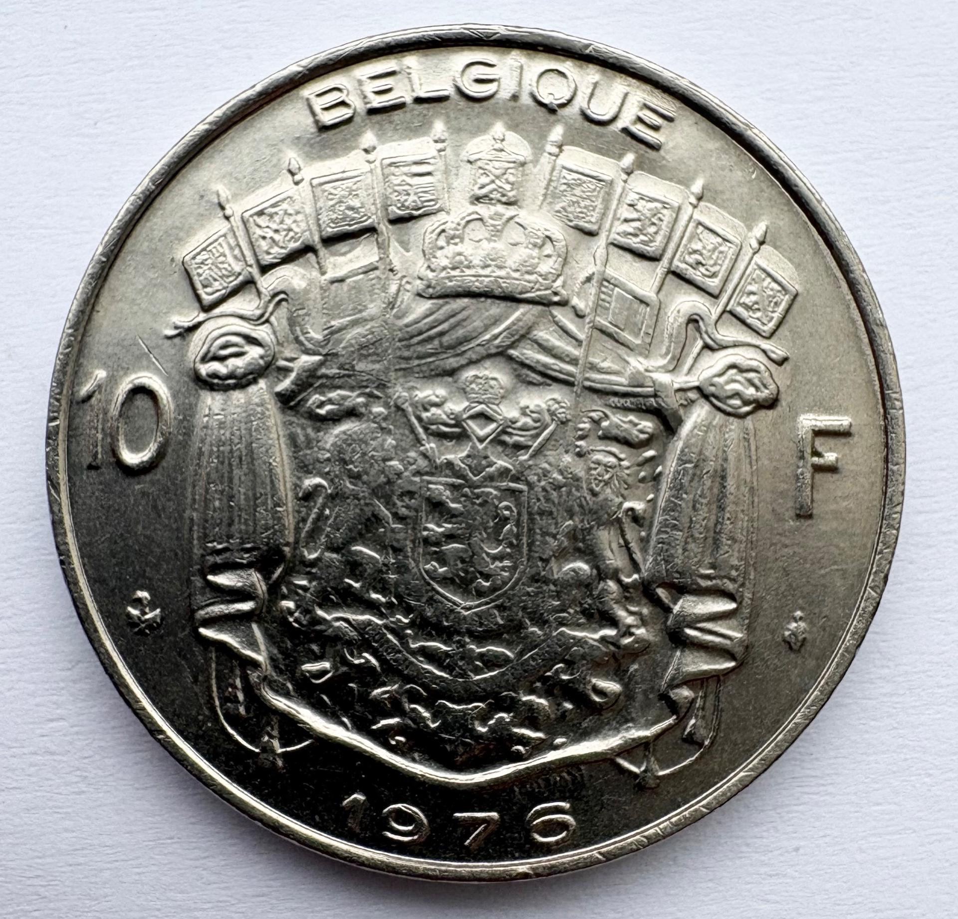 Belgija 10 Fr 1976