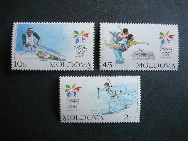 Moldavija 1998 Olimpines ziemos Nagano MNH # 