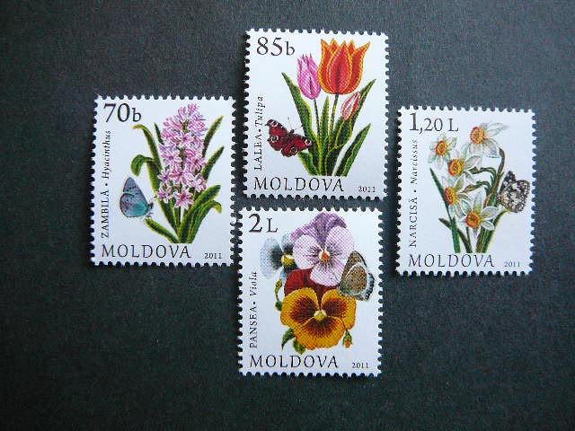 Moldavija 2011 Drugeliai Geles MNH # 