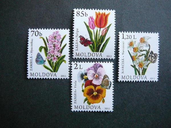 Moldavija 2011 Drugeliai Geles MNH # 