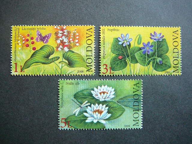 Moldavija 2008 Drugeliai Geles MNH #