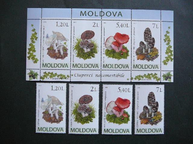 Moldavija 2010 Grybai MNH #