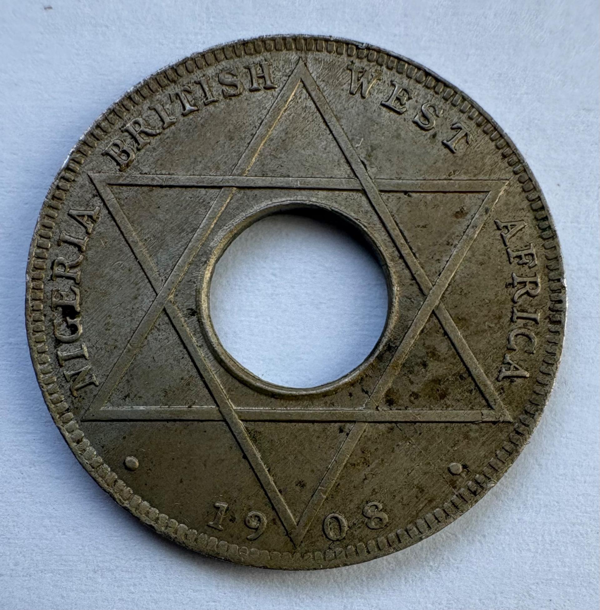 Britų Vakarų Afrika 1/10 p 1908