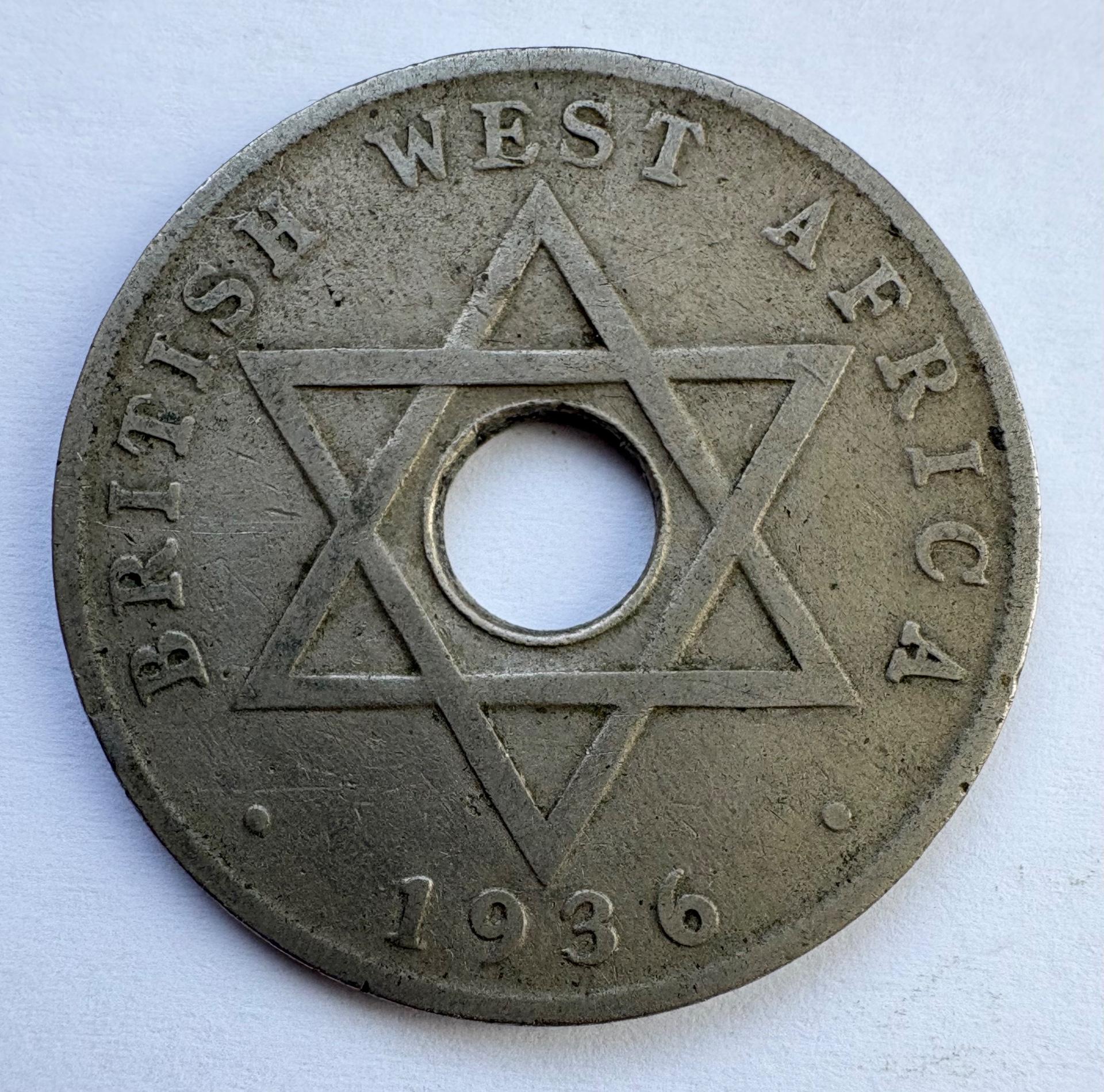 Britų vakarų Afrika 1 p 1936