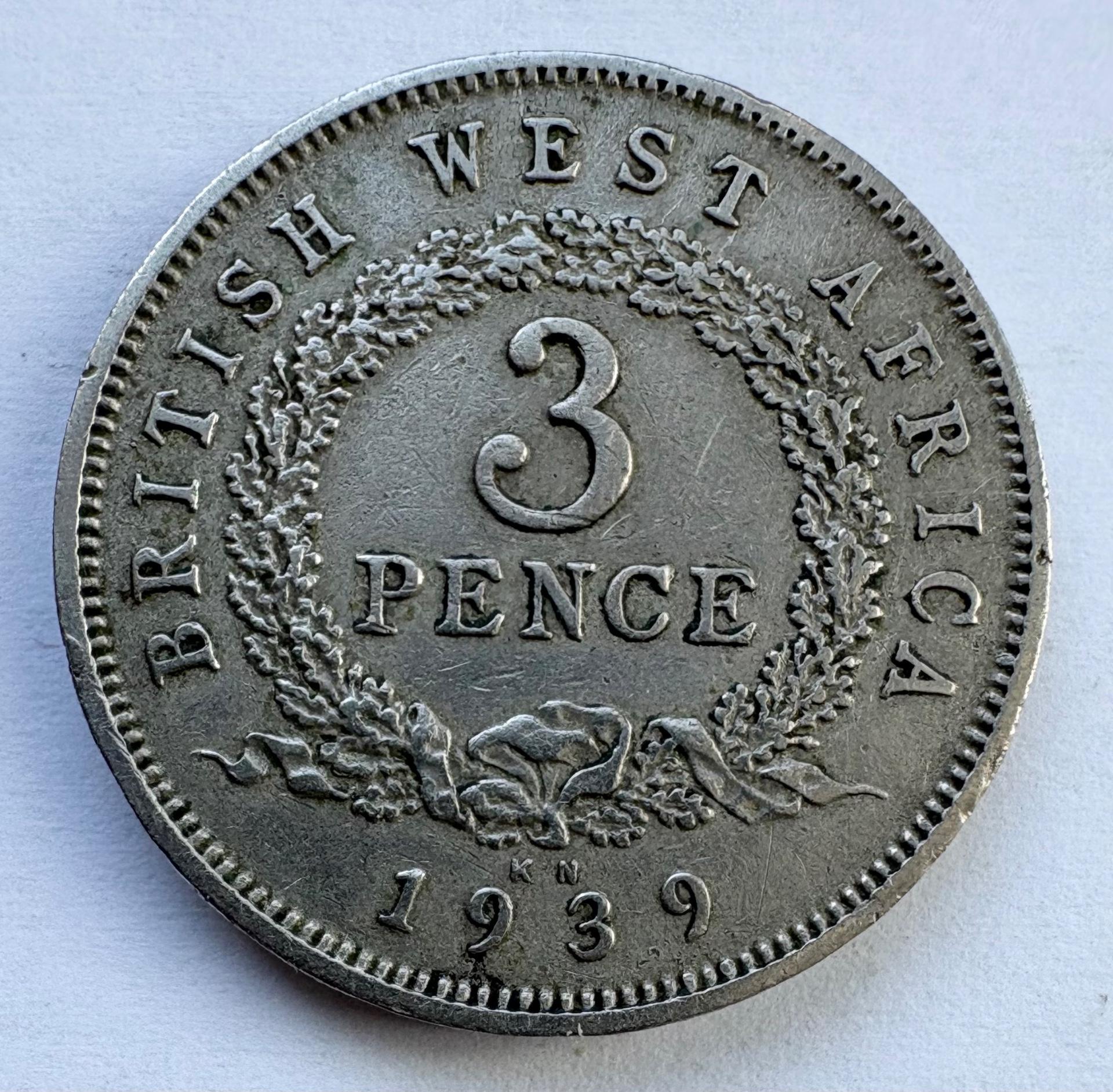 Britų Vakarų Afrika 3 p 1936