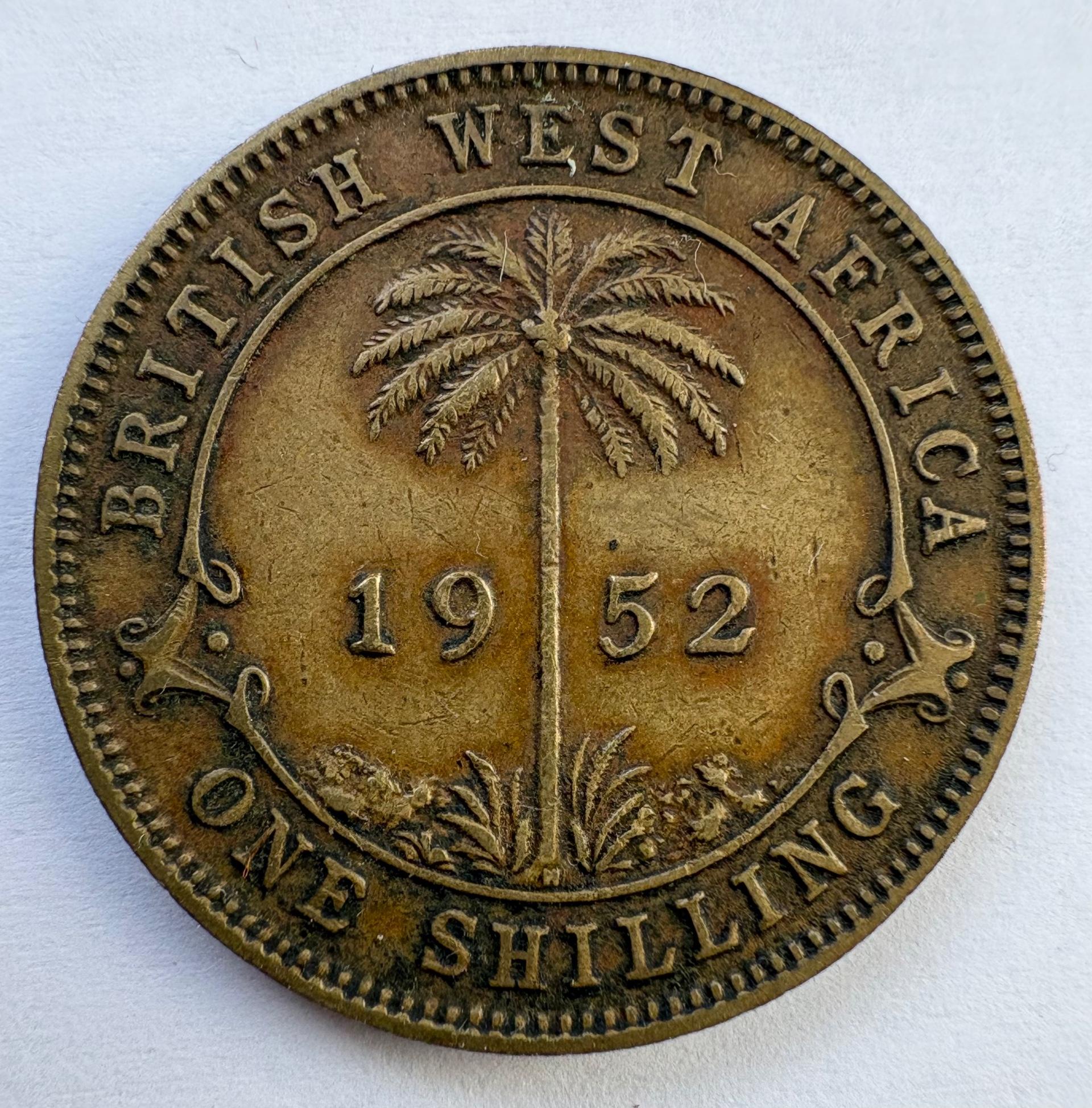 Britų Vakarų Afrika 1 šilingas 1952