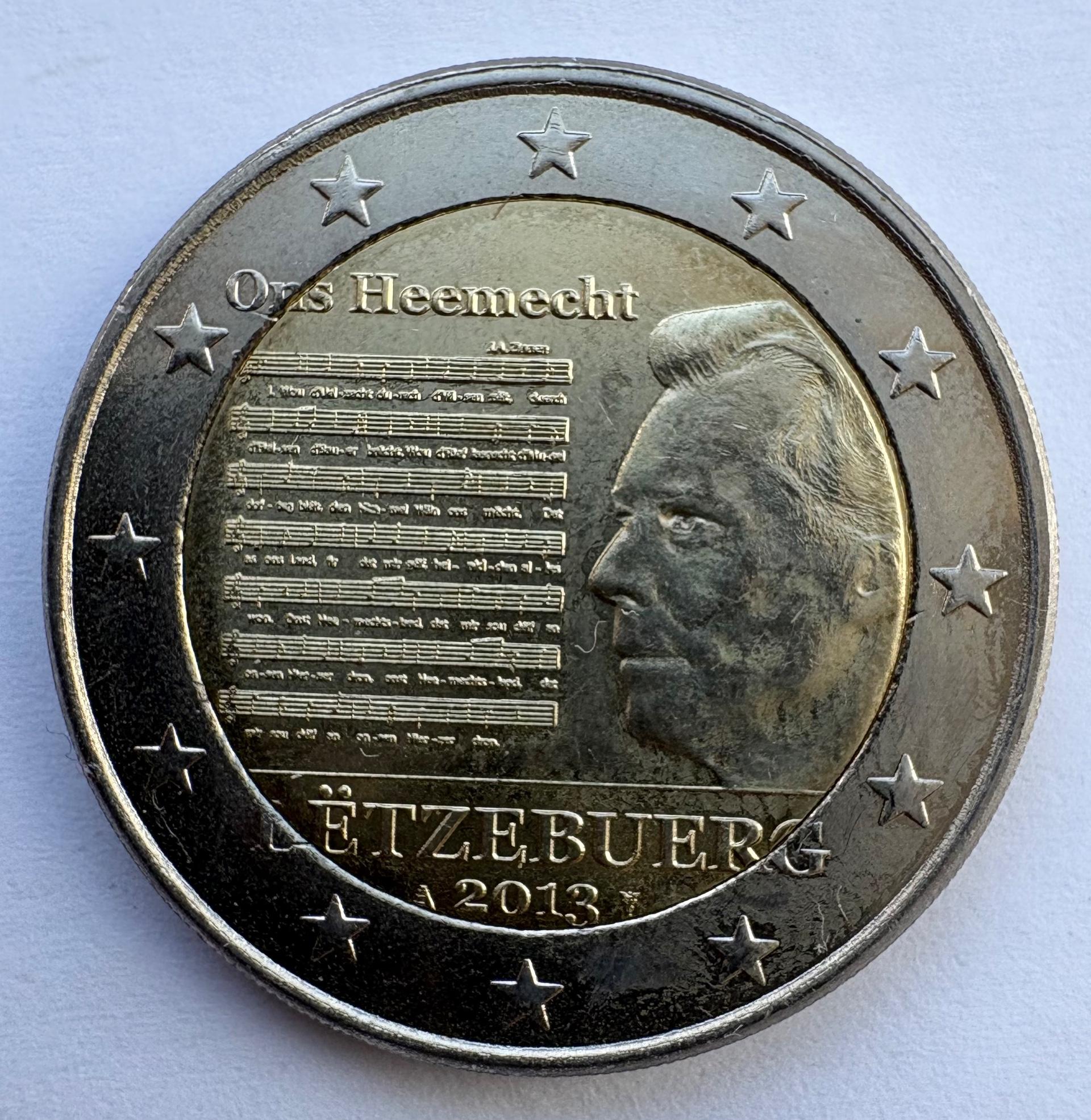 Liuksemburgas 2 € 2013
