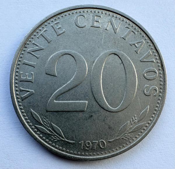 Bolivija 20 c 1970