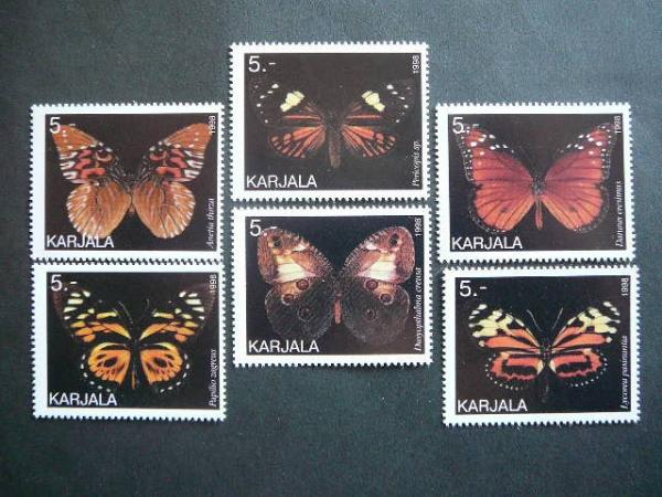 (R) Karelija 1998 Drugeliai svarus MNH #99