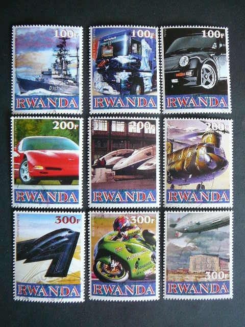 Ruanda 1999 Auto Lektuvai Laivai antsp. #