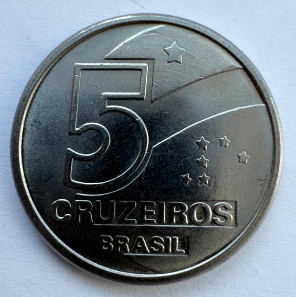Brazilija 5 cr 1990