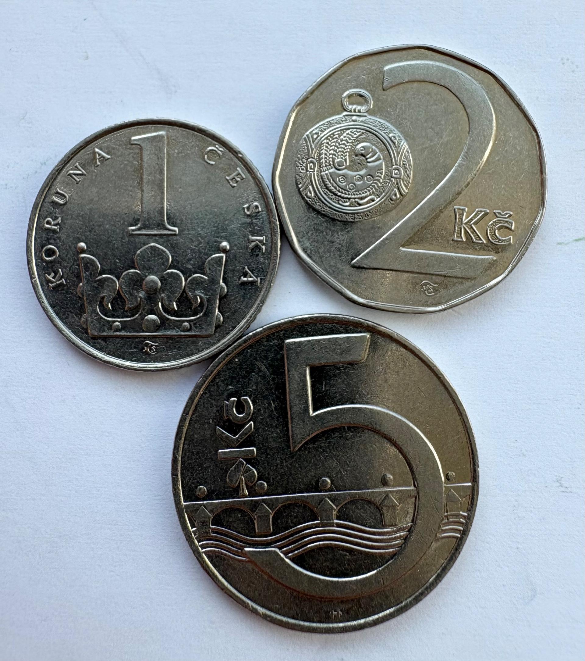 Čekija 1-5 kc 3 vnt