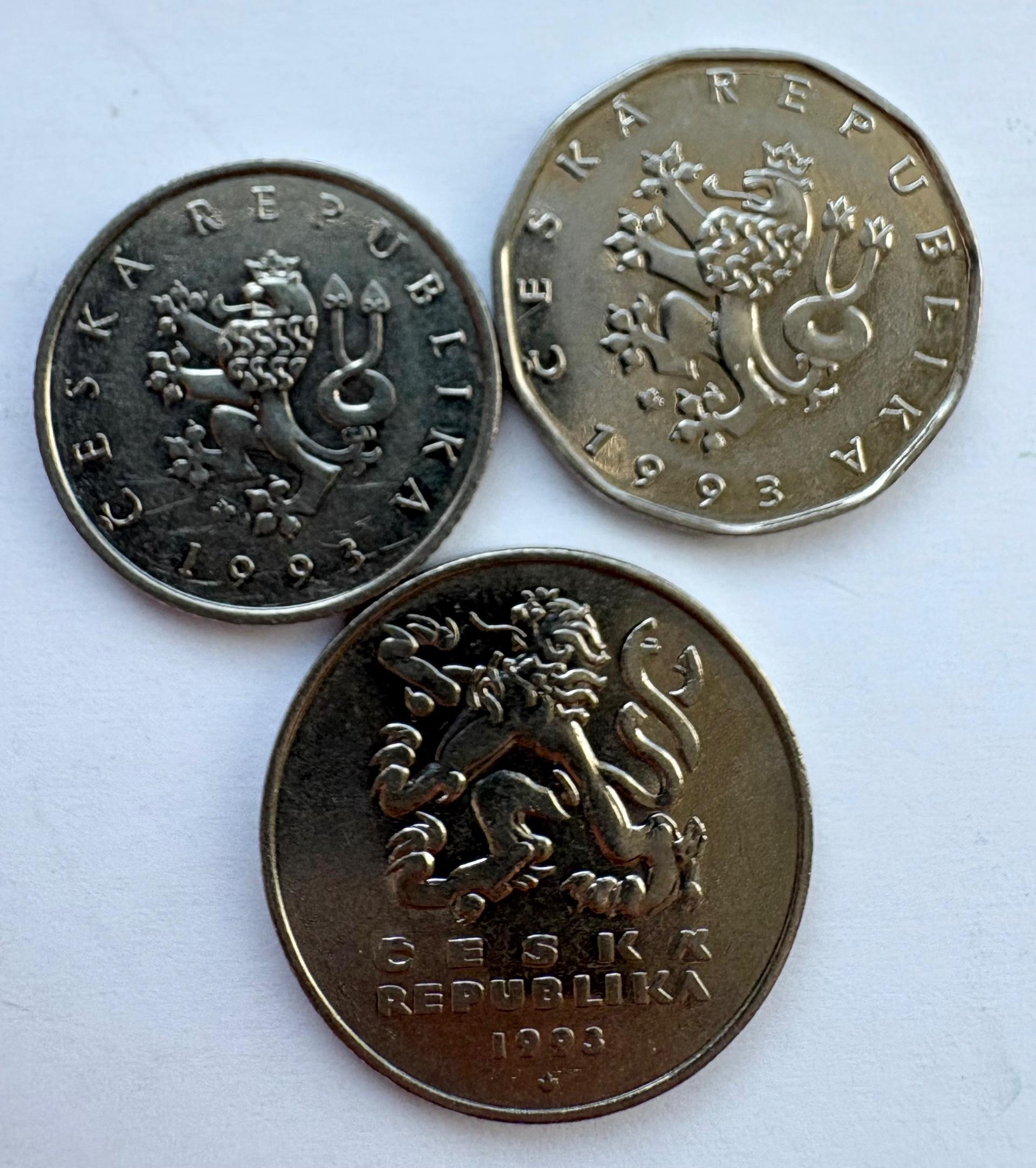 Čekija 1-5 kc 3 vnt