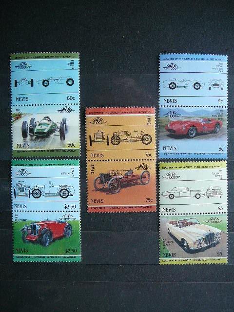 Nevis 1965 Automobiliai MNH #